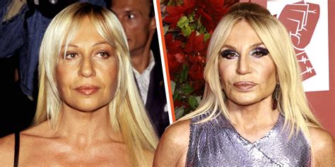 donatella versace now|donatella versace no makeup.